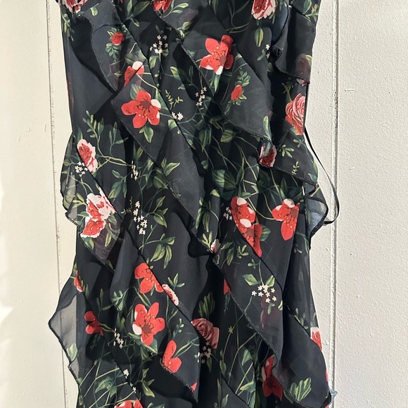 AKIRA Black and Red Floral Maxi Dress - Picture 2 of 4